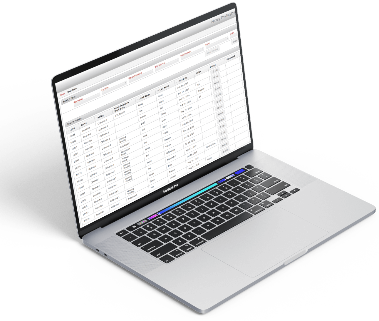 device with a project example