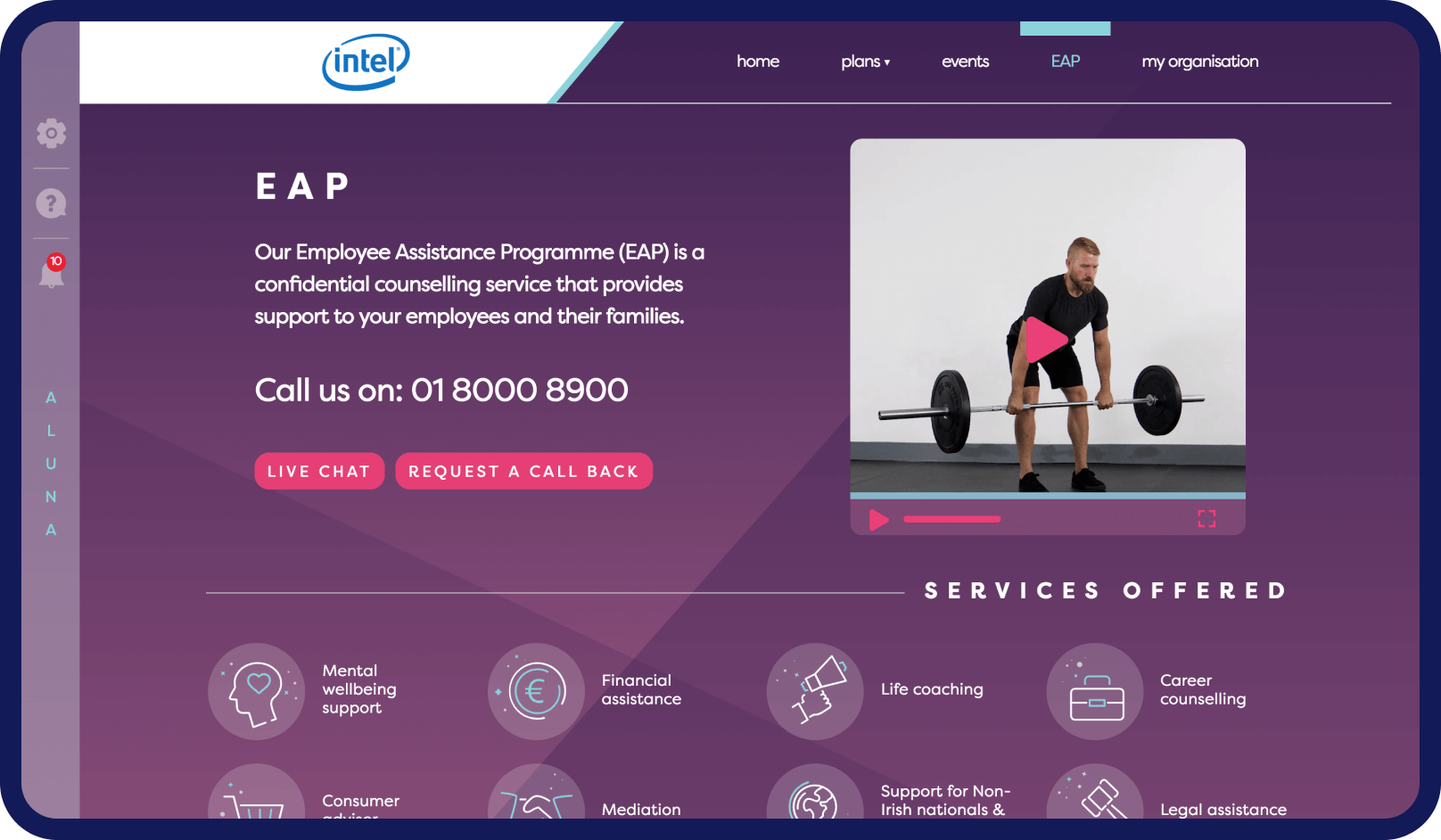 device with a project example
