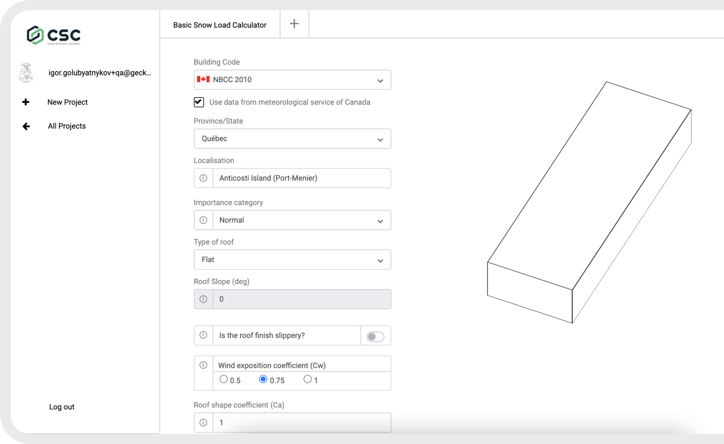 device with a project example