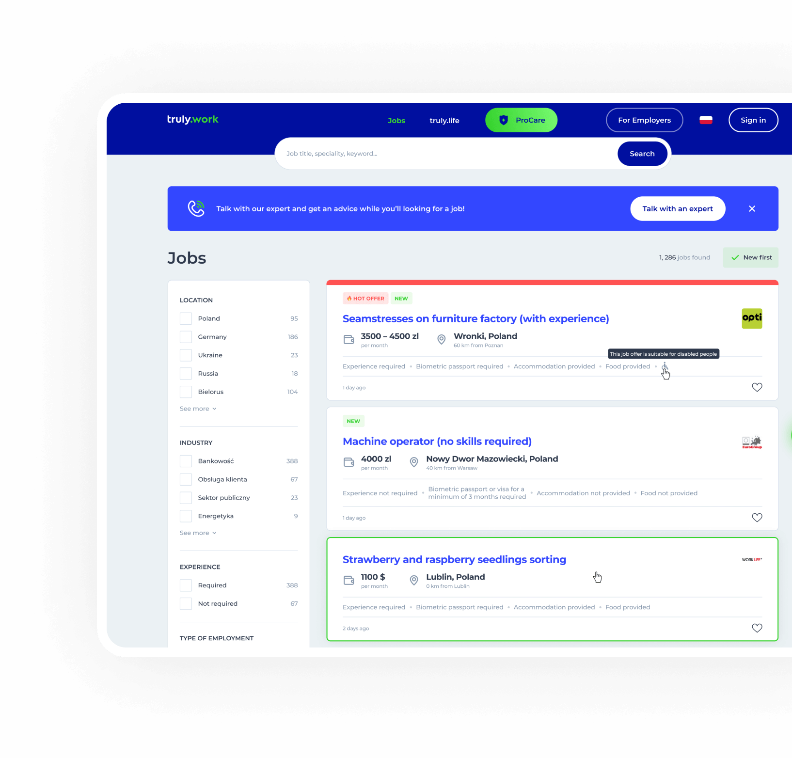 device with a project example